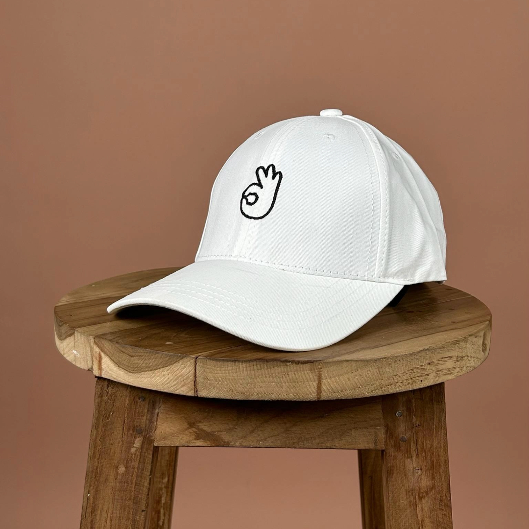 O three Logo Cap White