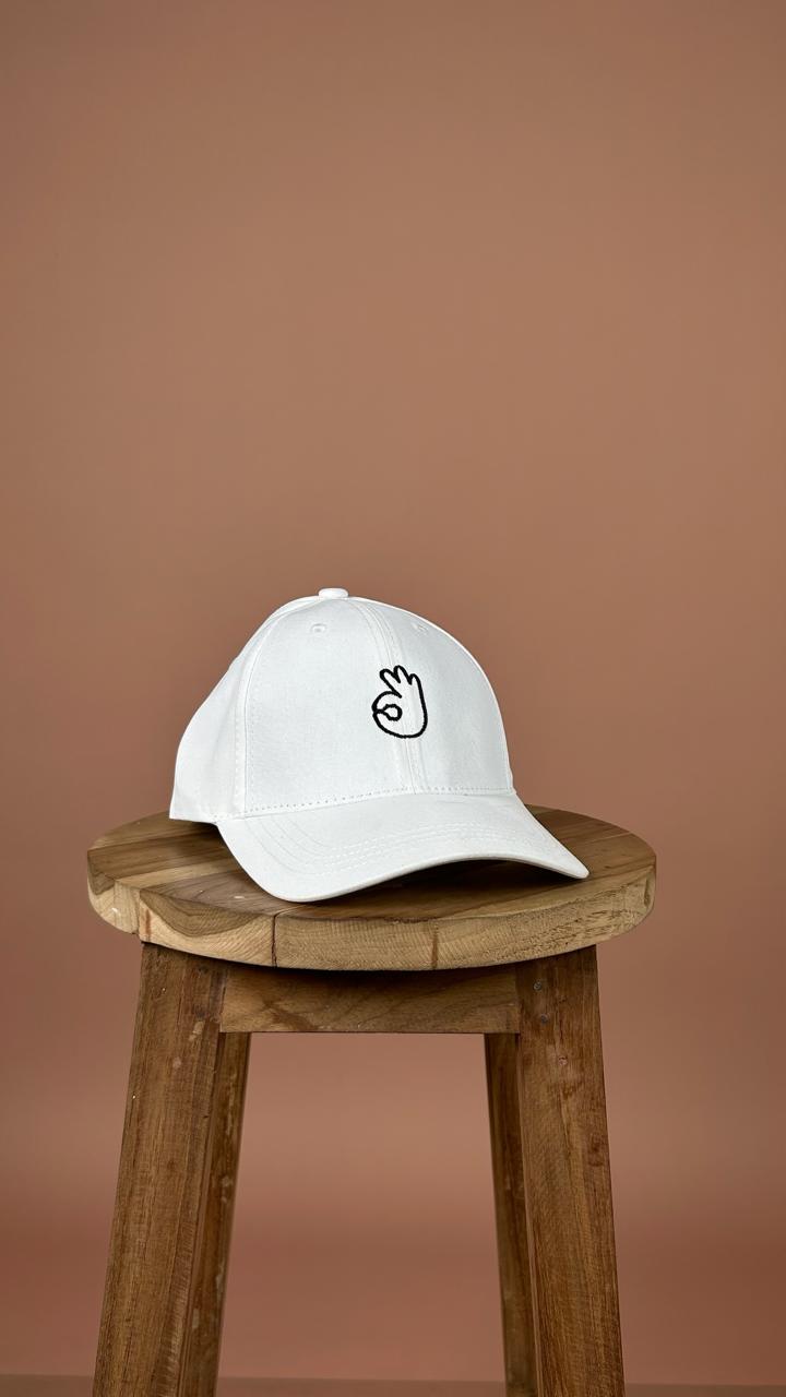 O three Logo Cap White