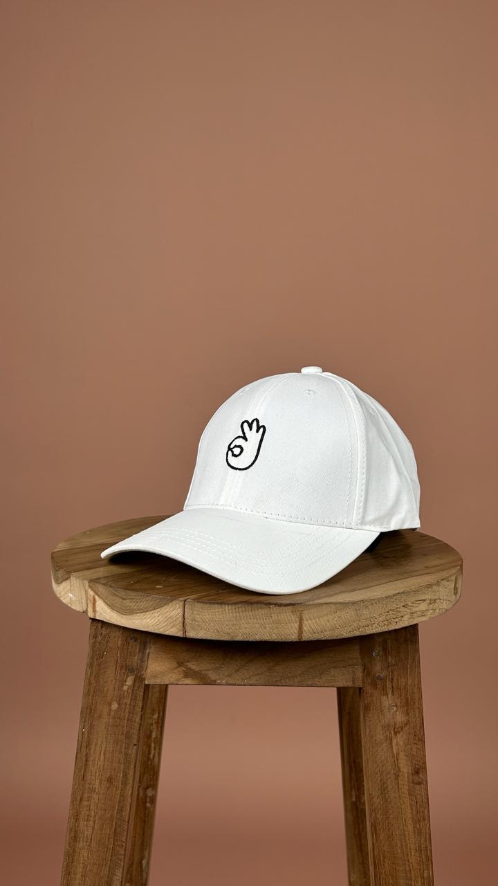 O three Logo Cap White