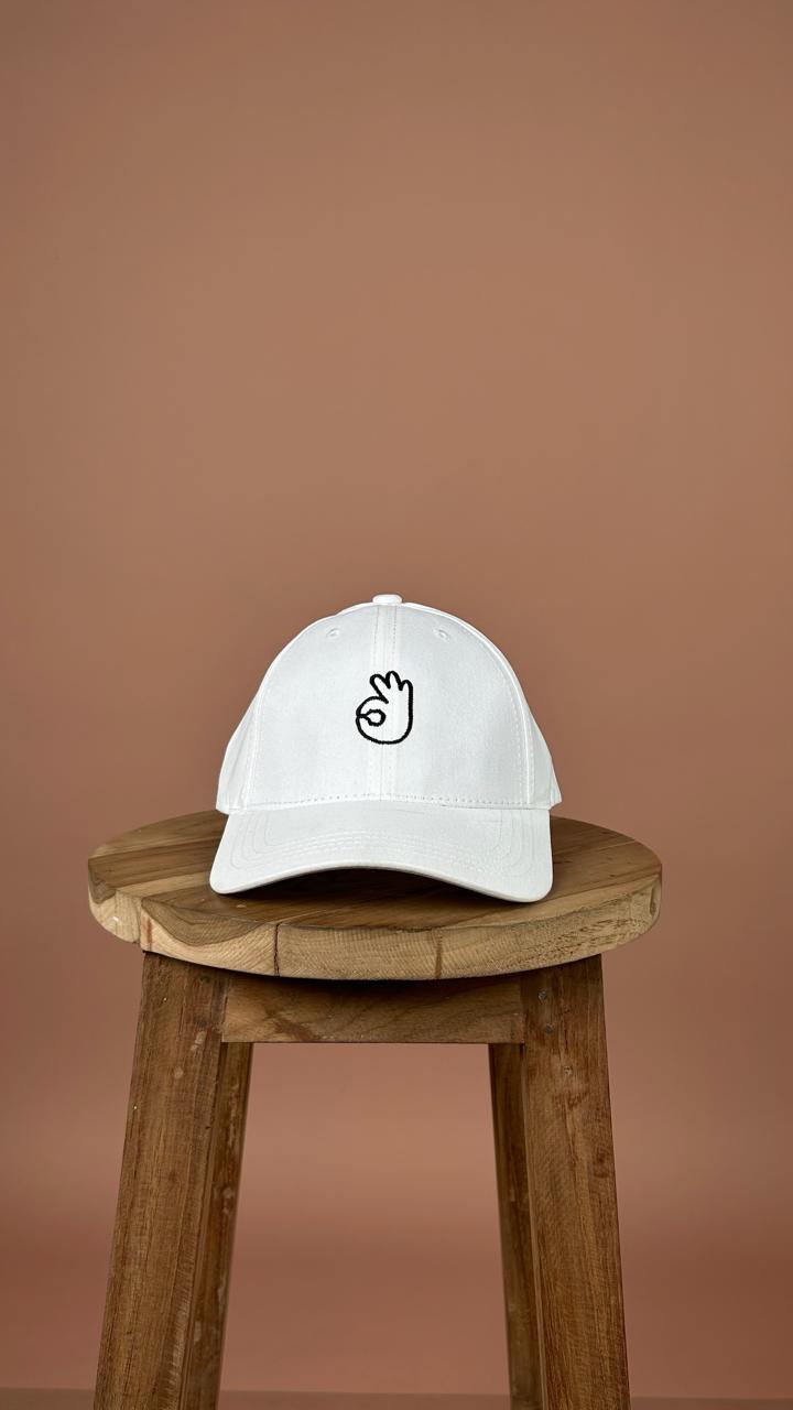 O three Logo Cap White