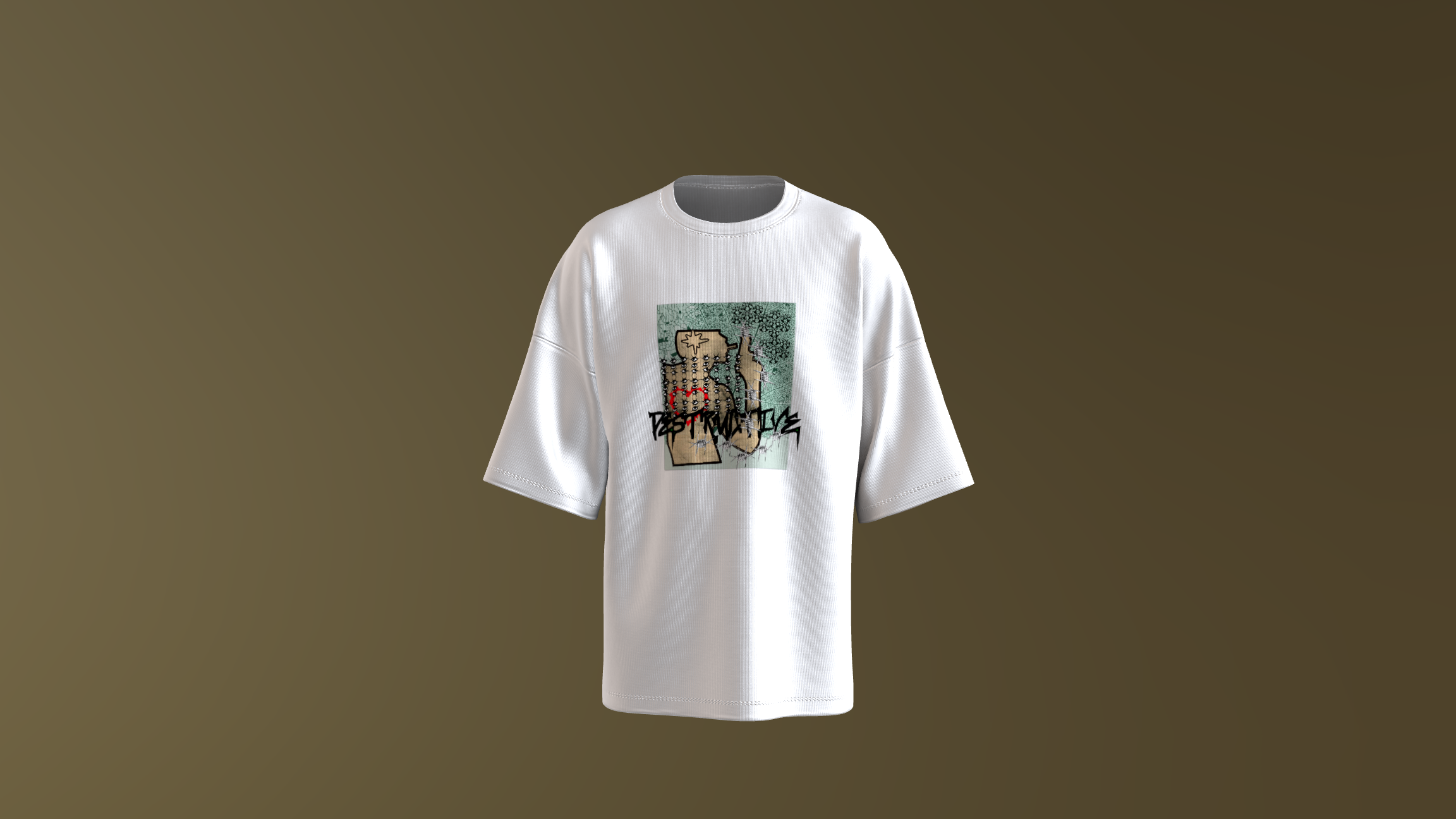 Destructive White Tshirt