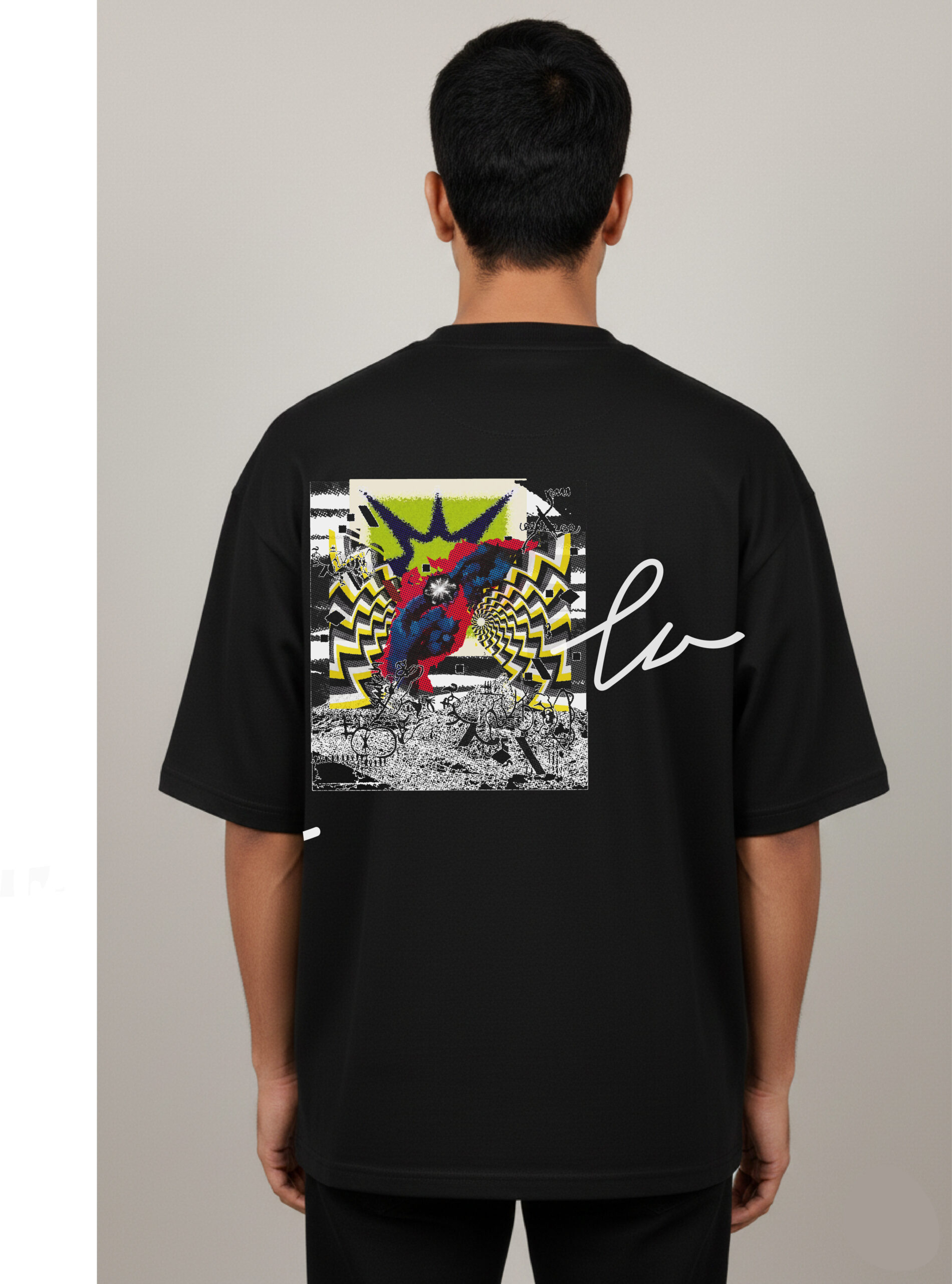 O three Love Black Tshirt