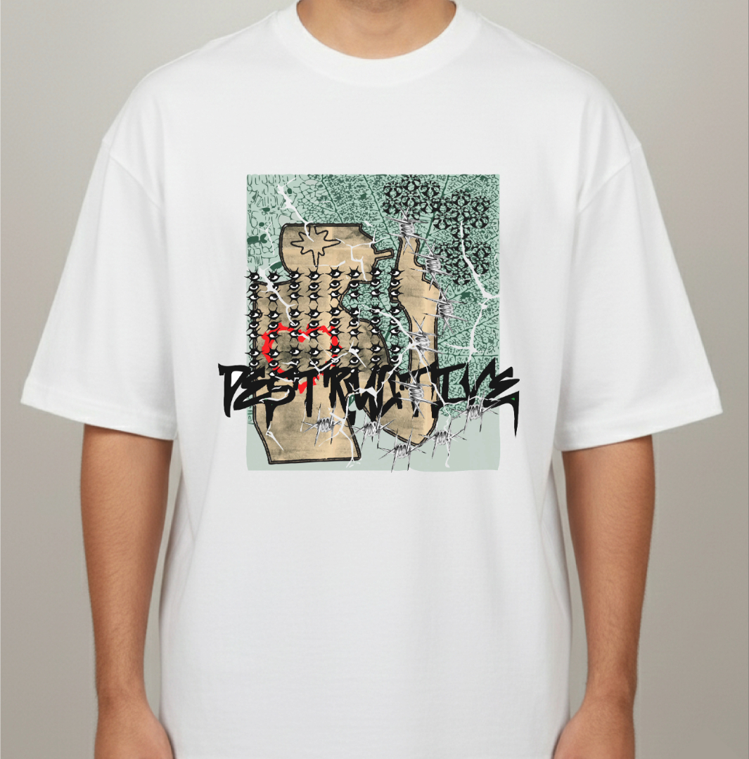 Destructive White Tshirt