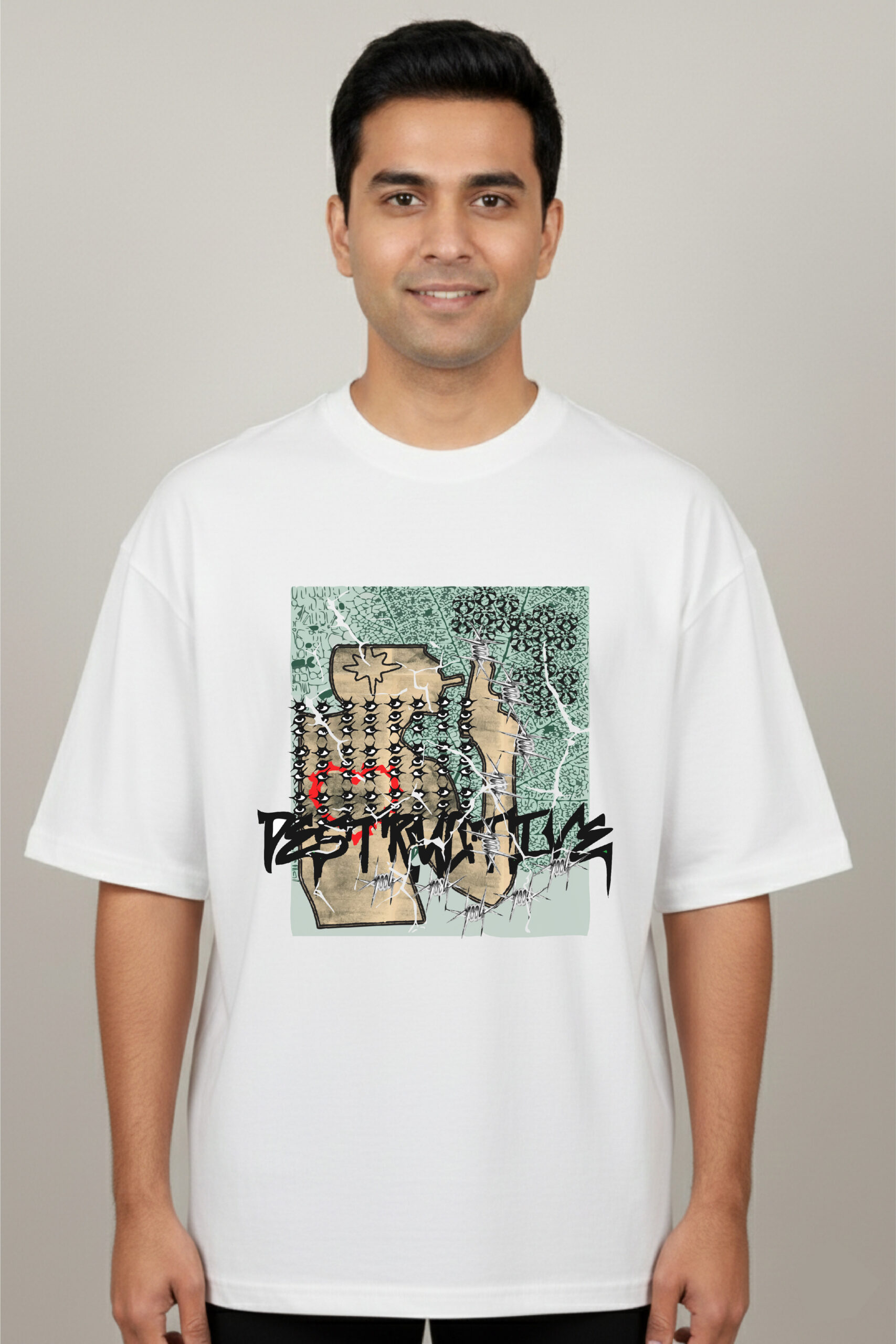 Destructive White Tshirt