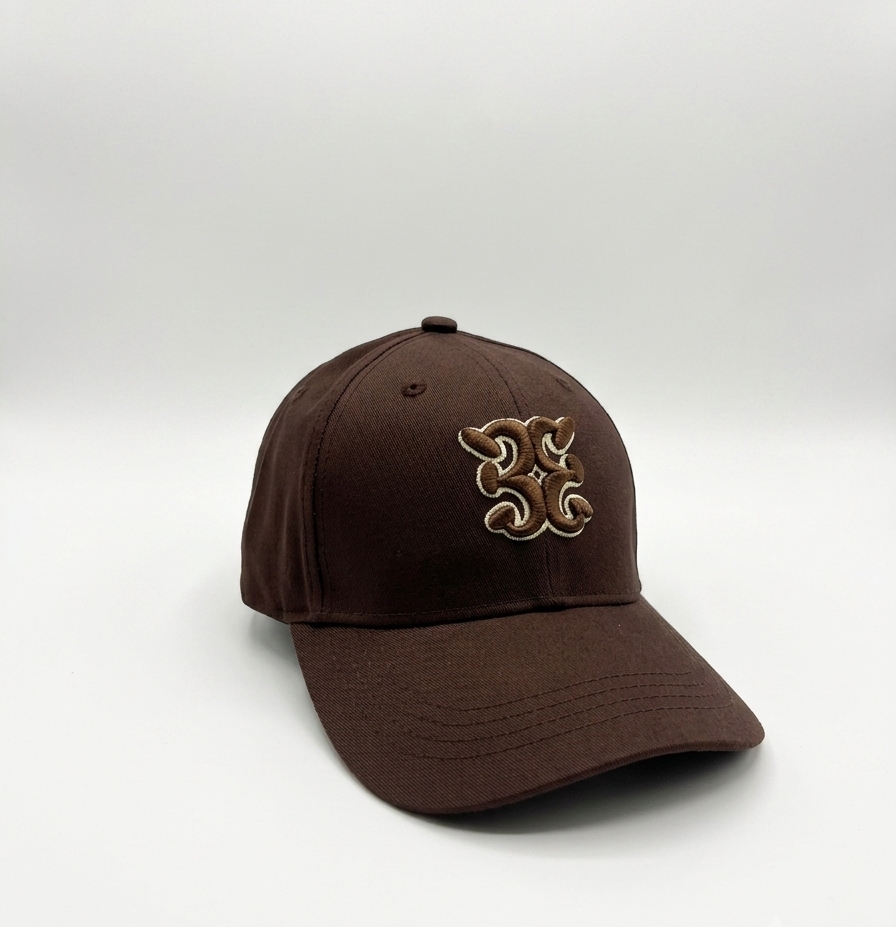 Regal brown cotton fashion baseball cap